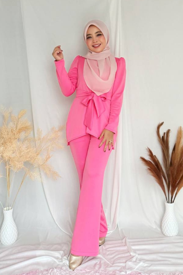 Amelie Pant Set - Barbie Pink